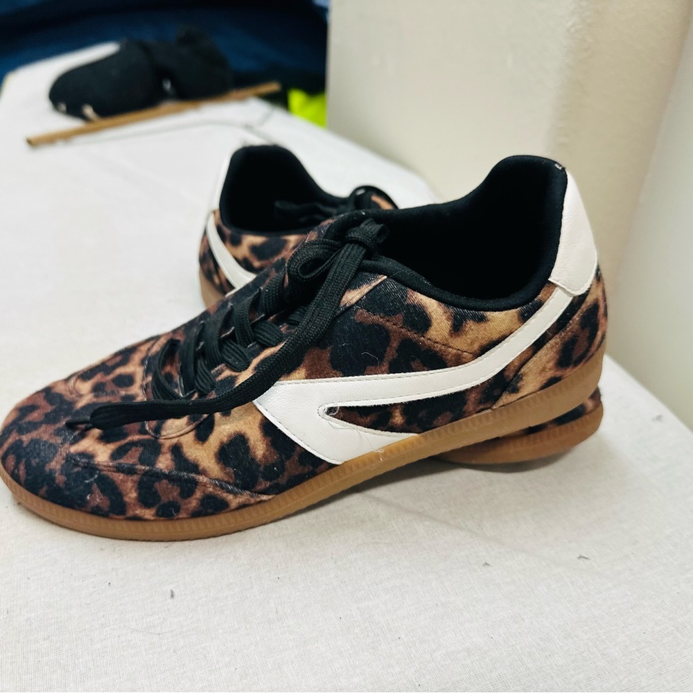 DV by Dolce Vita Animal Print Sneakers with White Detail